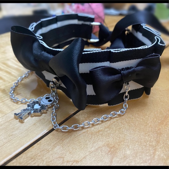 Jack Skelington Hand made PetPly Collar - Picture 4 of 4